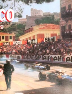 original 1969 27e Grand Prix Automobile of Monaco by Maestri on linen