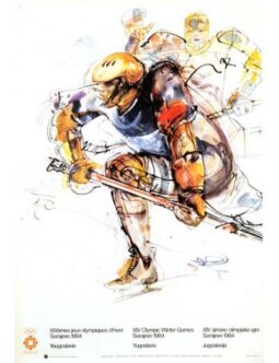 Sarajevo Olympiques by Mujezonovic 1984 Hockey player