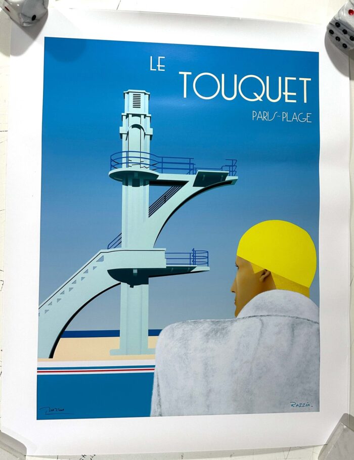 Le Touqet Paris Plage by Razzia hand signed original