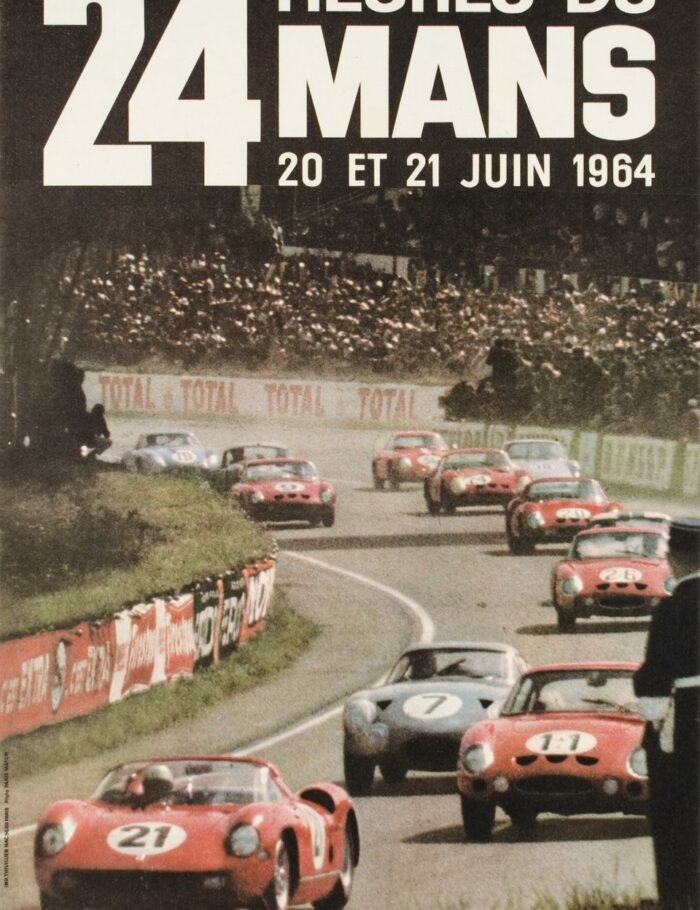 1964 24 hours du Mans (Lemans) original rare Thivillier