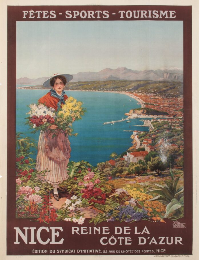 NICE REINE DE LA COTE D'AZUR BY PIERRE COMBA C1910