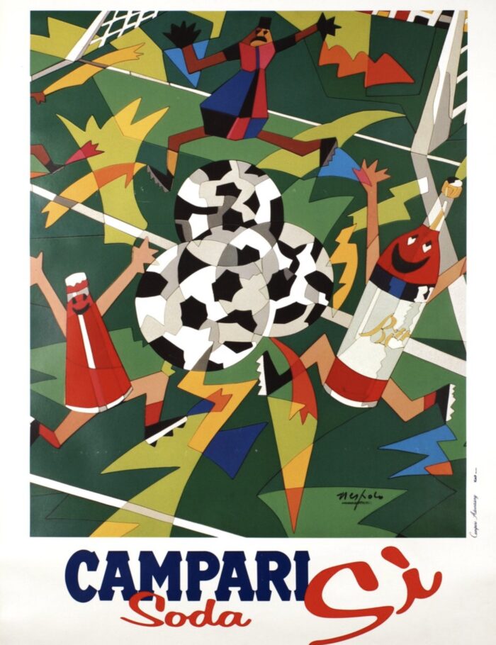 Campari Soda by Uno Nespolo 1990 World Cup Soccer