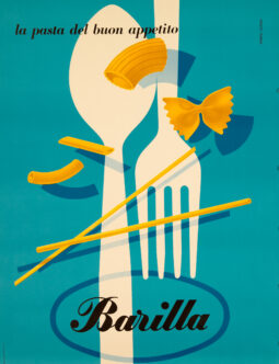 BARILLA PASTA ERBERTO CARBONI 1952 VINTAGE ITALIAN FOOD AUTHENTIC ORIGINAL
