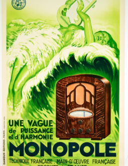 Monopole Radio 1934 original french poster