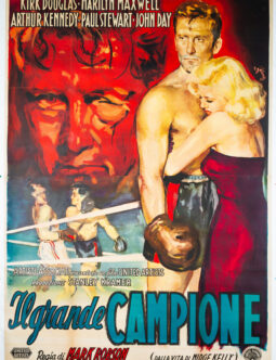Il Grande Campione - The Champion with Kirk Douglas artwork by Rinaldo Geleng 1949 original printing