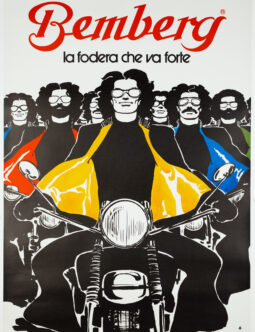 Bemberg – Rene Gruau, 1973 - La fodera che va forte  - Motorcycles