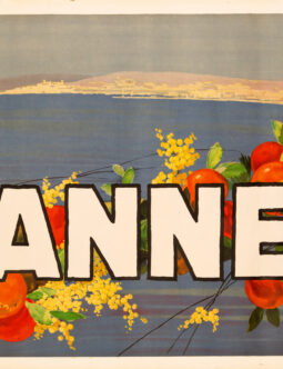 Cannes – SEM (Georges Goursat) c. 1930 French Riviera Travel poster