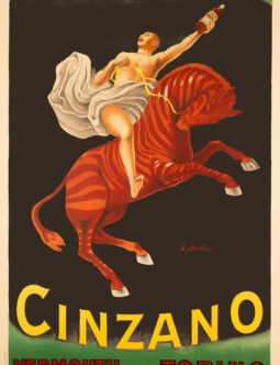 Cinzano Leonetto Cappiello 1950c original Italian poster