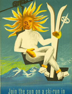 Join the Sun on a Ski-Run in France — Jacques Dubois — circa 1955
