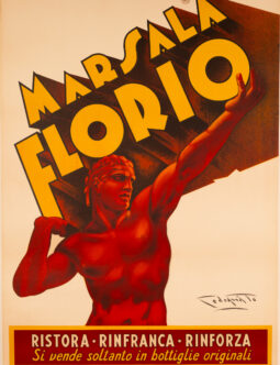 MARSALA FLORIO — PLINIO CODOGNATO — 1951 - Italian Wine poster
