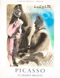 172 DESSINS RECENTS — GALERIE LOUISE LEIRIS — PABLO PICASSO — 1972