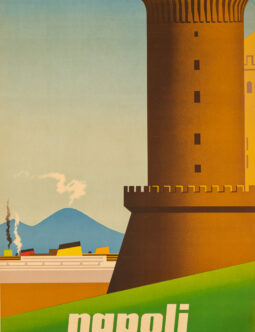 Napoli by Mario Puppo c1950 RARE italian enit poster